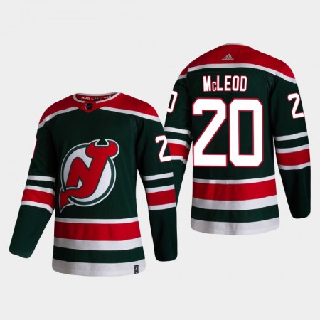 Herren Eishockey New Jersey Devils Trikot Michael McLeod 20 2020-21 Reverse Retro Authentic